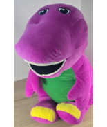 26” Fisher Price Speak N Sing Barney Large Talking Singing Plush Jumbo - $27.32 CAD