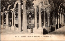 Washington D.C. Library of Congress Hall Columns UNP 1907-1915 Antique Postcard - £6.01 GBP