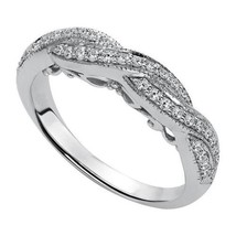 0.20CT Simulé Diamant Infini Anneau de Mariage 14K Plaqué or Blanc - £160.90 GBP
