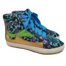 Coach Womens Sneakers Shoes Hi Tops Size 5.5 Floral Pointy Toe - £38.88 GBP