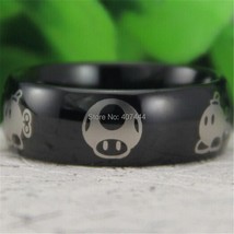 Free Shipping Hot Sales 8MM Black Dome Super Mario Comfort Fit Men&#39;s Fashion Tun - £30.83 GBP