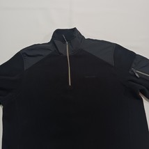 Calvin Klein Tech Fleece Men’s 1/4 Zip Designer Athleisure Black Sweatshirt Sz S image 11