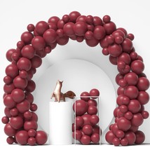 Burgundy Balloon Garland Arch Kit Maroon Balloons 12 In 5 In 80Pcs Wine ... - £14.93 GBP