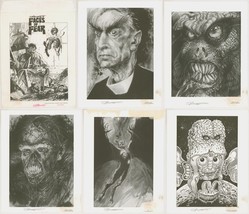 SIGNED Faces of Fear 1987 Art Portfolio by Swamp Thing Artist Stephen R Bissette - £27.49 GBP