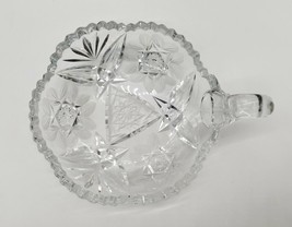 Libbey? Crystal Glass Candy Nappy Dish with Handle Beautiful Work - £25.12 GBP