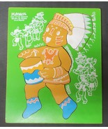 Vintage Playskool Wooden Puzzle Ten Little Indians 9x12 Inches  B - £18.38 GBP