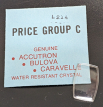 Genuine NEW Bulova Accutron Ladies Watch Crystal Part# L214 - $18.80