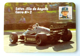 ELIO DE ANGELIS &amp; LOTUS ✱ RARE VTG Formula 1 Pocket Calendar Portugal 1985 - £22.74 GBP