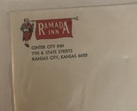 Ramada Inn Kansas City Kansas Vintage Envelope Ephemera Box3 - $5.93