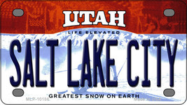 Salt Lake City Utah Novelty Mini Metal License Plate Tag - £11.71 GBP