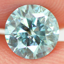 Loose Round Shape Diamond Fancy Blue Color 1.01 Carat SI2 Certified Enhanced - £998.28 GBP