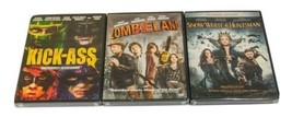 Kick-Ass, Zombieland &amp; Snow White &amp; The Huntsman DVD Lot Factory Sealed New - £6.93 GBP