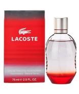 Lacoste Red Eau De Toilette Pour Homme Natural Spray 2.5 Oz / 75mL RARE - €84,55 EUR