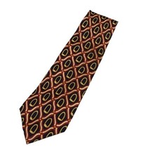 Mens Gucci Gold Navy Blue Vintage Pure Silk Neck Tie Made in Italy - £33.67 GBP