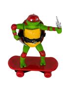Teenage Mutant Ninja Turtles Raphael Action Figure On Skateboard - €8,18 EUR