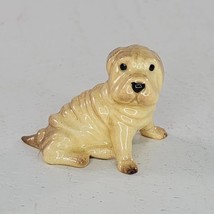 Hagen Renaker Sharpei Puppy Dog Sitting Miniature Figurine *Repaired* - $9.99