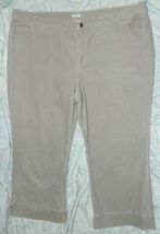 Womens Classic Liz and Company Brand Tan Corduroy Jeans size 24W - $13.81