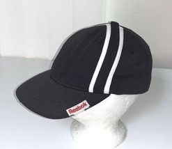 Reebok Classic Union Jack Vtg 1980s Flexfit Black Hat 7 3/8 Korea - £12.85 GBP