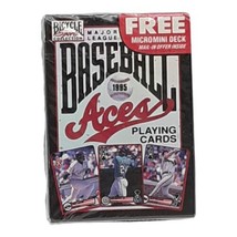 Vtg 1995 Major League Baseball Aces Playing Cards Bicycle Sealed Player Photos - $9.49