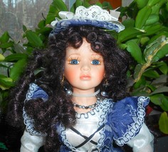 Collectible Dolls Timeless Treasures Collectible Porcelain Doll 2001 Angelina Do - £19.98 GBP