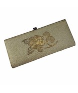 Vintage 1960s Hollywood Regency Gold Metallic Embroidered Clutch Purse J... - $32.56 CAD