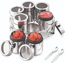 Masala Dabba Stainless Steel | Dry Fruit jars 7pcs - £23.78 GBP