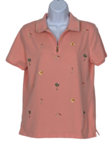 Coral Bay Golf Women&#39;s Embroidered Golf Shirt Size M - £12.66 GBP