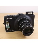 Nikon COOLPIX S9300 16.0MP Digital Camera w/Battery Charger, 64GB Card **ISSUES - $69.29