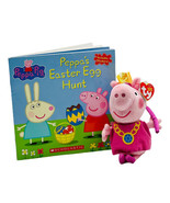 TY Princess Peppa Pig Plush Beanie Baby + Peppa’s Easter Egg Hunt Book w... - $19.62