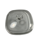 VintagePyrex Corning Ware A-12-C Clear Glass Square 9-3/4&quot; Dome Lid Repl... - £19.68 GBP