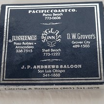 Vintage Matchbook Box Spyglass Inn Pismo Beach Ca Cigarette Matches Struck - $5.49