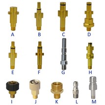 Metal Brass Adapter Foam Nozzle blue - £10.02 GBP