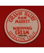 Vintage Grandi Dairy Milk Loyalton California Bottiglia Tappo - £22.36 GBP