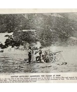 1914 Servian Artillery Defend Nish Balkan War WW1 Print Antique Military  - $741.45 MXN