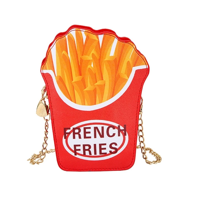 Women Fashion Small Crossbody Bags Autumn Winter  Bag Cute French Fries Shape La - £49.43 GBP