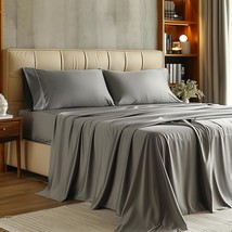 Simple Deluxe King Size 4 Piece Sheet Set, Lightweight Super Soft Easy, ... - $36.92