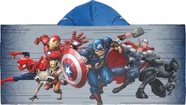 Marvel Avengers Boy&#39;s Superhero Character Hooded Beach, Bath Towel 25&quot; X... - $19.79