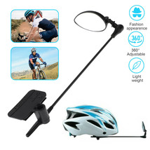 Mtb Bicycle Helmet Rearview Mirror Bike Cycling Riding Rear View Safety ... - £14.91 GBP