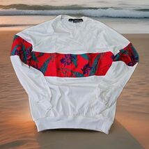 Kenyon Strata Vtg Hibiscus Floral Crewneck Sweatshirt Womans Sz Medium T... - $34.65