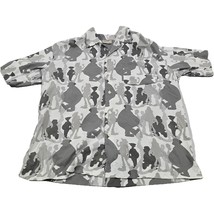 Platinum Fubu XXL Gray Camouflage Hip Hop Streetwear Short Sleeve Shirt - $38.61