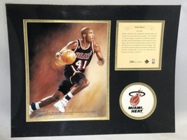 Glen Rice Miami Heat 1995 NBA Basketball Matted Lithograph Art Print Poster - £11.76 GBP