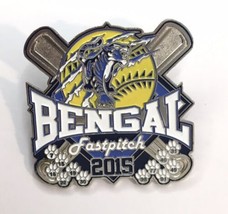 Large Bengal Fastpitch Softball Pin Metal &amp; Enamel 2015 - $15.00