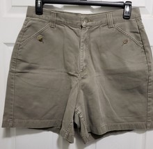 Vintage Riders Authentic Clothing High Rise Womens size 16 Med Dark Khaki Shorts - £8.02 GBP