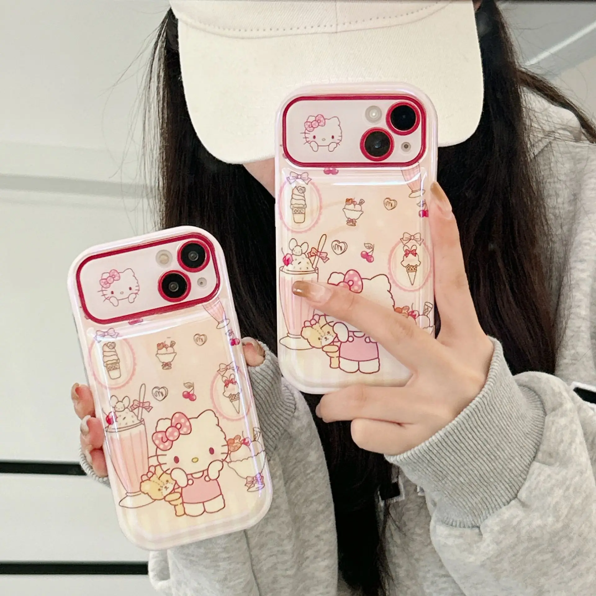 Anime Hello Kitty Sanrio Phone Case for Iphone 15 14 13 12 11 Pro Max Case Cute - £8.98 GBP
