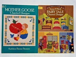 2 Dover Needlework: Mother Goose Charted Design and Fairy Tale Charted D... - $19.95