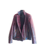 Python Snakeskin Motorcycle Leather Jacket with Red Gradation  - $2,058.02 CAD+