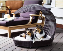 The Refined Canine Outdoor Dog Chaise Bed w/Shade Hood - PICK UP IN NJ - £131.68 GBP