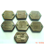 7 Lot Military VINTAGE 6 Sided 7/16&quot; HV RF MICA CAPACITORs TESLA  HAM RADIO - $467.09 MXN