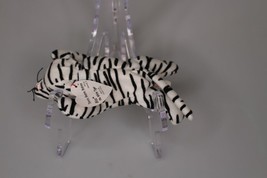 “BLIZZ” The White Tiger Teenie Beanie Babies McDonald’s 1999 Black White - £3.91 GBP