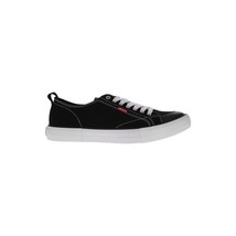 Levi&#39;s Men’s Anikin C-CVS Low Top Canvas Sneaker Shoes Black / White Siz... - £34.79 GBP